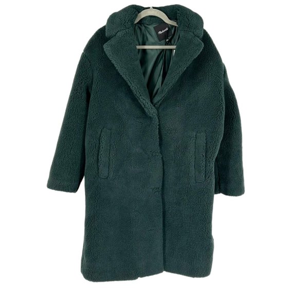 NWT Madewell (Re)sourced Sherpa Teddy Coat Large - Picture 3 of 9